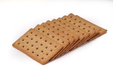 A stack of coffee flavored crackers