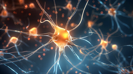 Scientific illustration neurons