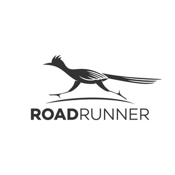 Modern road running logo. Vector illustration.