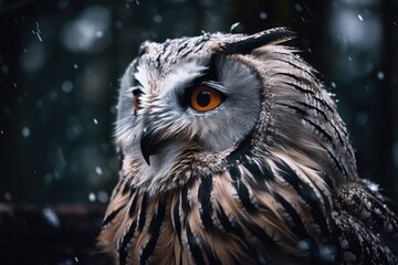 I repeat bearded owl In the wild, a snowy owl. Generative AI
