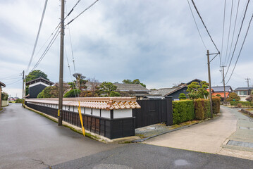 Street view of Tokorogo, Daisen Town, Important Preservation Districts for Groups of Traditional Buildings in Tottori Prefecture, Japan