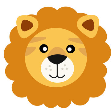 cute lion cartoon clipart for kid png image