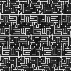 futuristic black circuit board texture vector