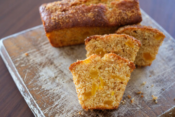 手作りマンゴーパウンドケーキ