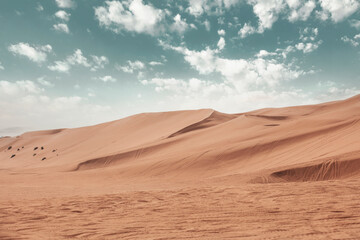 Fototapeta na wymiar Sand dunes of Saudi Arabia