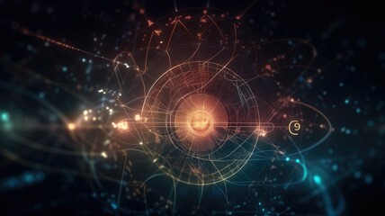 Fototapeta premium Generative Art in the Ether: A Neural Network Journey Through Color and Energy