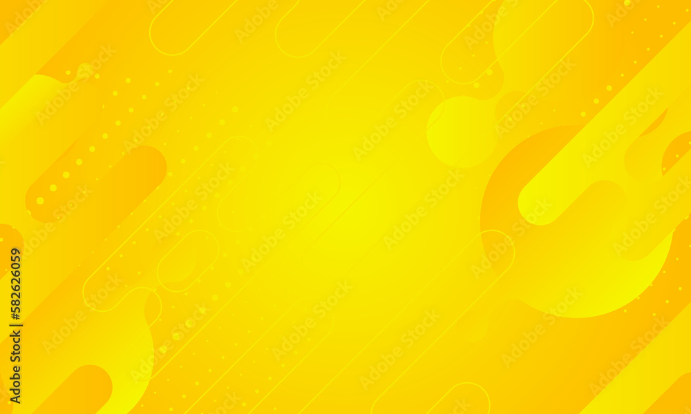 Poster abstract yellow orange colorful template banner with gradient color and small polka dot technology b