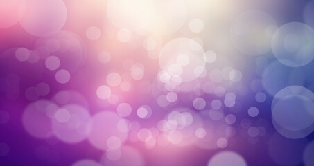 Abstract bokeh background blue purple and white