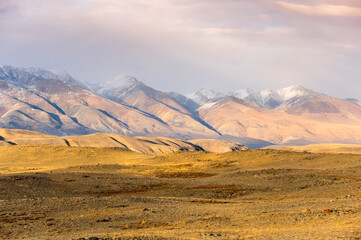 View of Altay mountains in the autumn