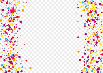 Multicolored Polka Background Transparent Vector. Geometric Wedding Template. Bright Prize. Rainbow Round Isolated. Circle Banner Frame. © Vlada Balabushka