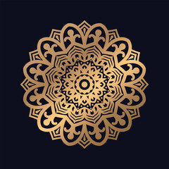 Golden Mandala elements stock illustration