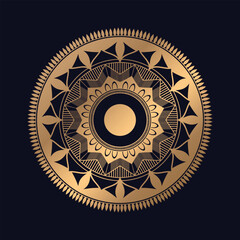Mandala with ornament elements stock Vector