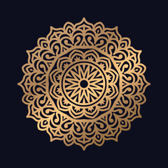 Flower decorative Mandala Design stock illustration