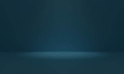 Blue room in the 3d. Background