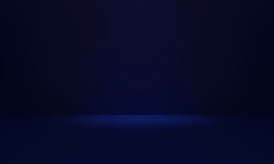 Blue room in the 3d. Background