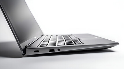 laptop on white background