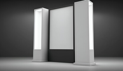 3d render of a sign promotion