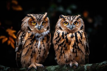 a picture of owls. Generative AI