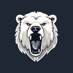 snow bear logo vector