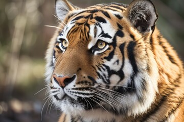 Fototapeta na wymiar lovely amur tiger. Generative AI