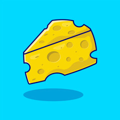 Cheese Vector, Flat Icon, Flat Design