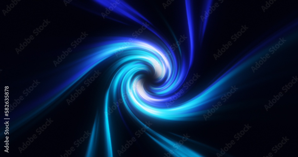 Aufkleber abstract blue swirl twisted abstract tunnel from lines background