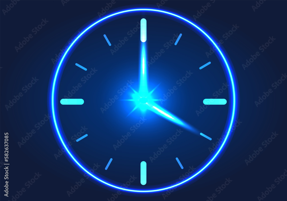 Poster technology watch a helper to tell the time of work or the time of business like the concept of time 