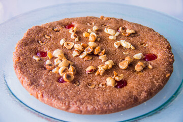 Ramadan Oriental dessert food photography, Photo is selective focus with shallow depth of field. Taken at Cairo Egypt