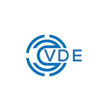 VDE letter logo design. VDE creative initial letter logo concept. VDE letter design
