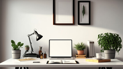 modern office interior by generative ai