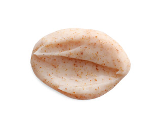 Sample of scrub isolated on white, top view