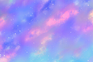 Beautiful starry night sky with stars background, universe, dream concept. Generative AI