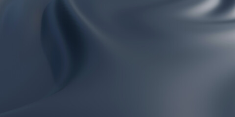 Abstract blue cloth soft background. Clear background.3d rendering