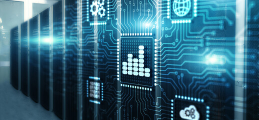 Analyzing sales data and economic concept. Business strategy, financial and banking. Digital marketing