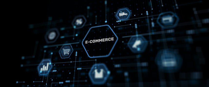 E-commerce Global Business Digital Marketing mixed media