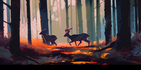 animals in the forest