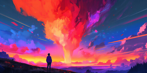 Fototapeta premium explosion of color