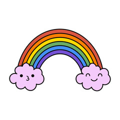 Vector illustration of a rainbow