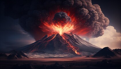 volcanic eruption