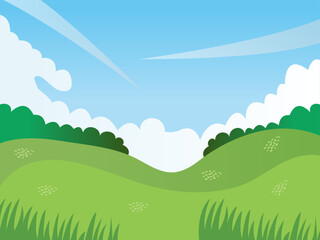 Obraz premium landscape with mountains and blue sky