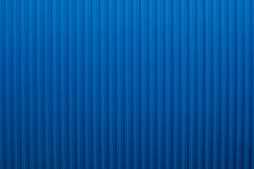 pattern of blue Corrugated Metal Sheet texture surface for roofing. Background and banner concept