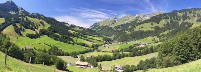 mountain summer landscape, Swiss Alps