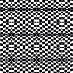 Black and white checkered pattern created
with Generative Al technology