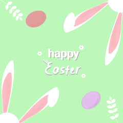 Trendy Easter design. Eggs in pastel colors.