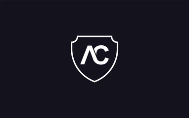 Shield protection symbol and royal luxury shield monogram. shield protection logo 