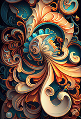 Swirling Magnificent Fractalesque Rococo Patterns Go Generative AI