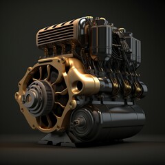 illustration, powerful engine, generative ai.