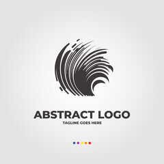 abstract shape logo design