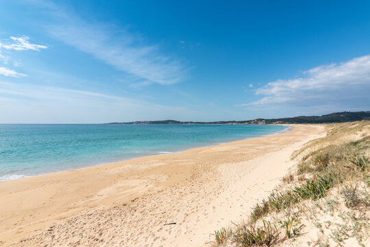 Playa de A Lanzada, en O Grove (Galicia, Espa&ntilde;a)