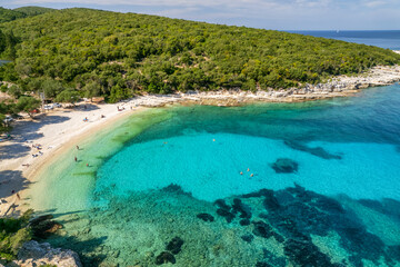 Emplisi bay near Fiskardo town, Kefalonia island, Ionian sea, Greece